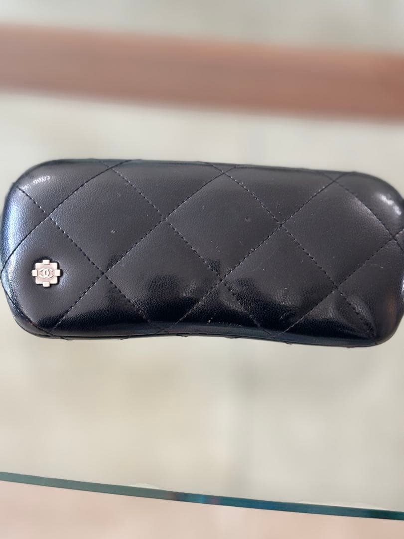 CHANEL ブラウン キャットアイ サングラス　パール