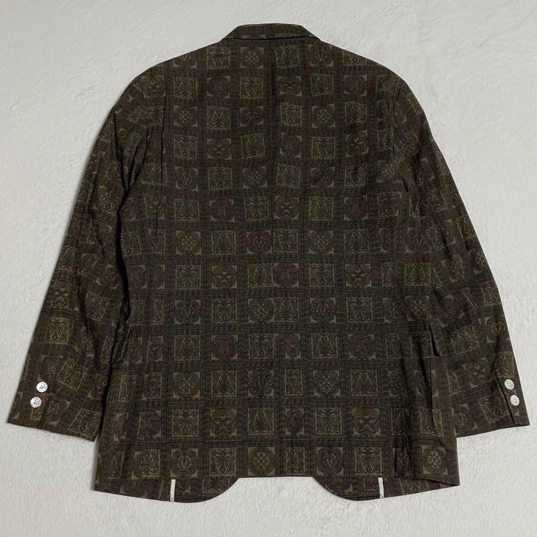 VAN JACKET テーラードジャケット 総柄 M
