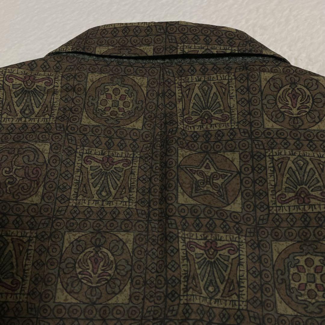 VAN JACKET テーラードジャケット 総柄 M