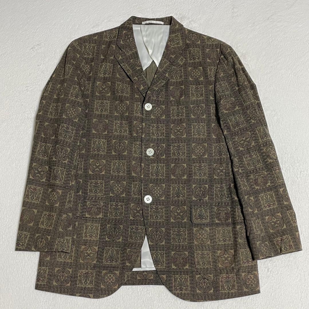 VAN JACKET テーラードジャケット 総柄 M