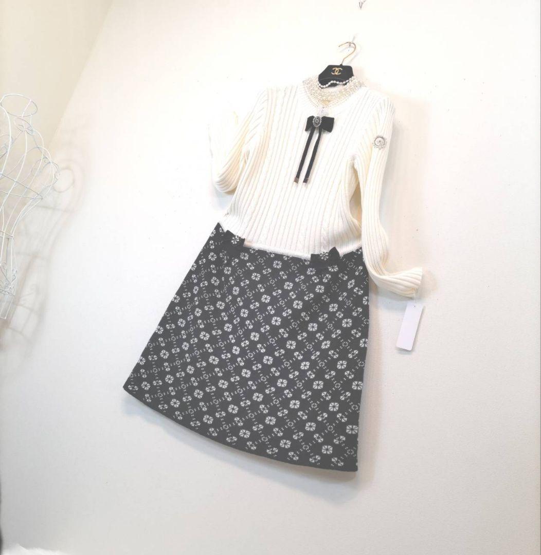 ✨新品極美42❣✨定価¥26400❣まるでリカちゃん❣✨清楚可憐なオフ白✨