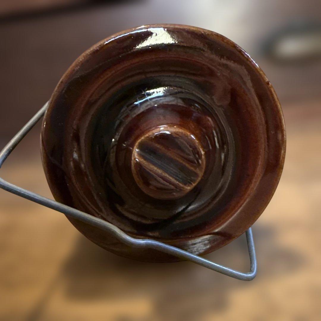 フランスアンティーク ストーンウェア ポット 陶器ジャー