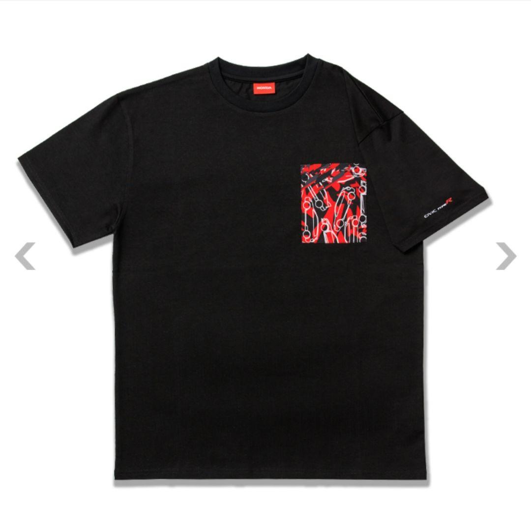 【Bistek】CIVIC TYPE R カモフラ柄 Tシャツ ブラック