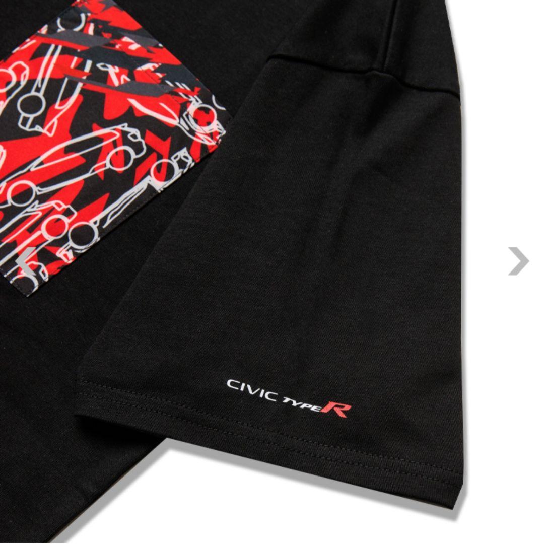 【Bistek】CIVIC TYPE R カモフラ柄 Tシャツ ブラック