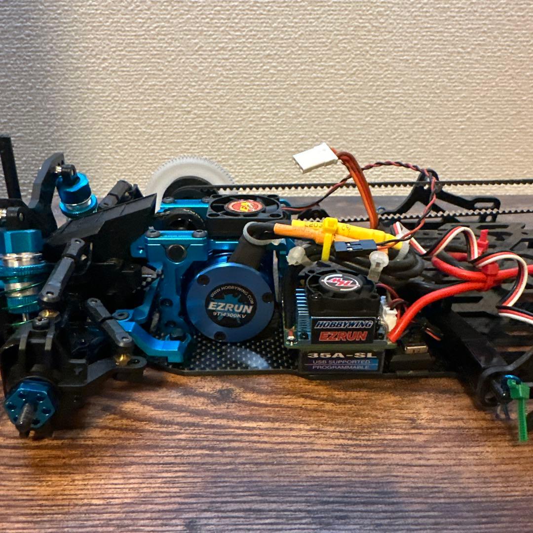 メカ付き　ドリフト　ラジコン　Kazama Auto Gpx Bk カーボン
