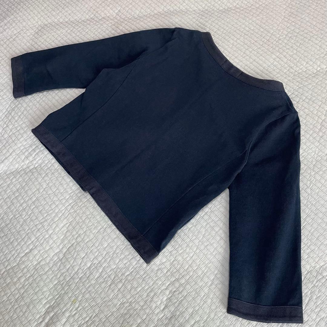BURBERRY LONDON BLUE LABEL カーディガン　ロゴボタン