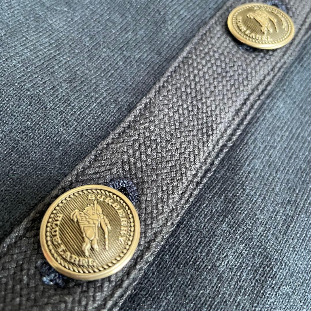 BURBERRY LONDON BLUE LABEL カーディガン　ロゴボタン