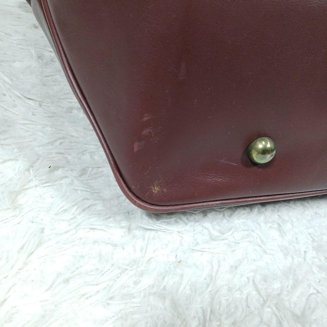 ✨美品✨ラカージュ　レザー　ボストンバッグ　大容量　ブラウン　男女兼用
