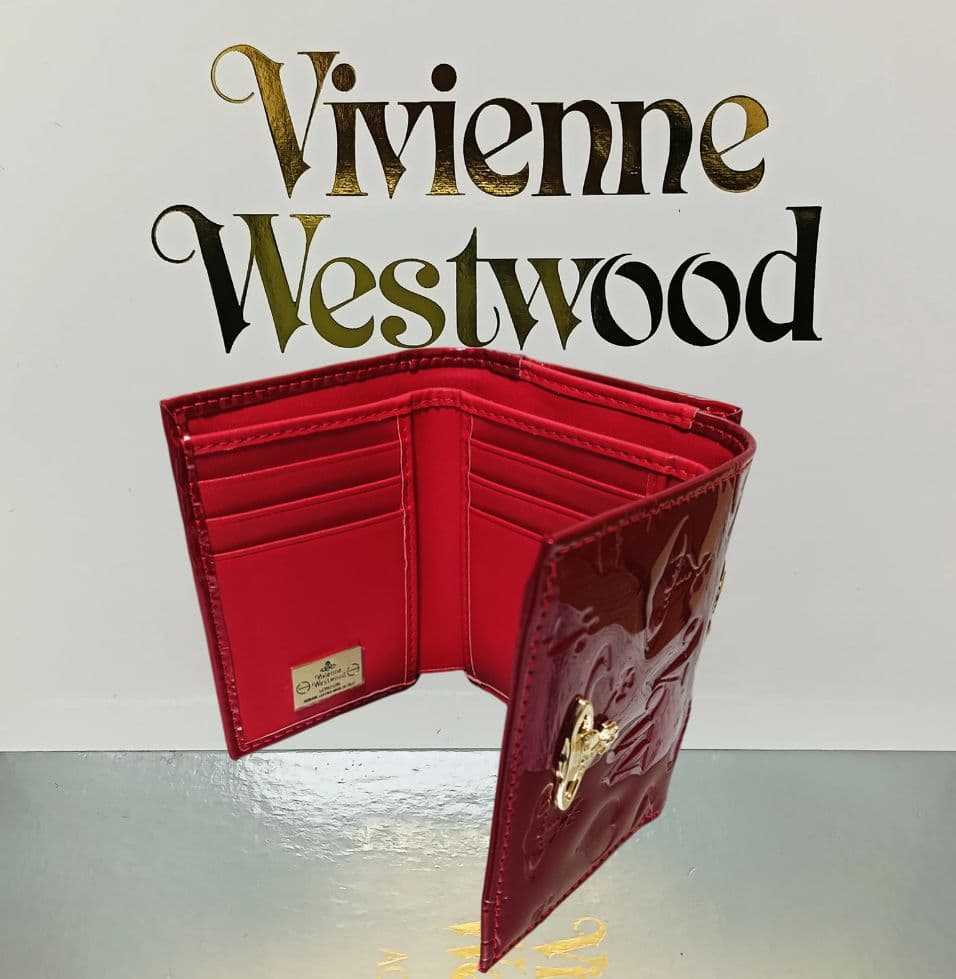 【新品】Vivienne Westwood 三つ折財布 エナメル 赤 正規品