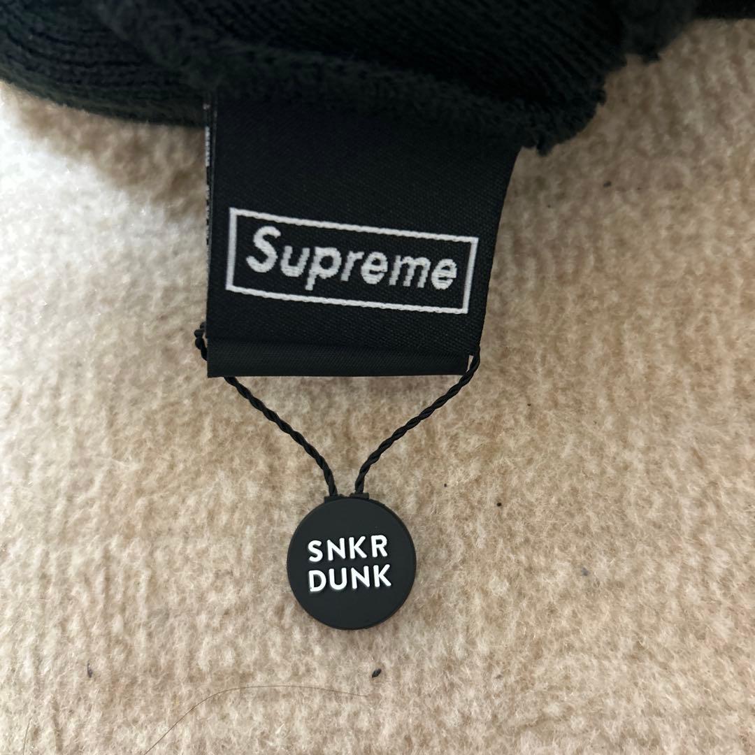 Supreme ブラック ニット帽 S刺繍