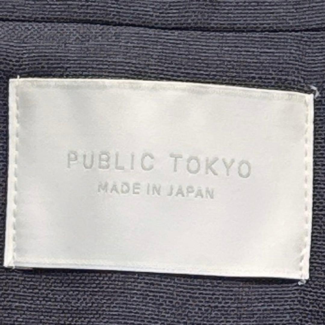 PUBLIC TOKYO リネンライクハーフスリーブシャツジャケット