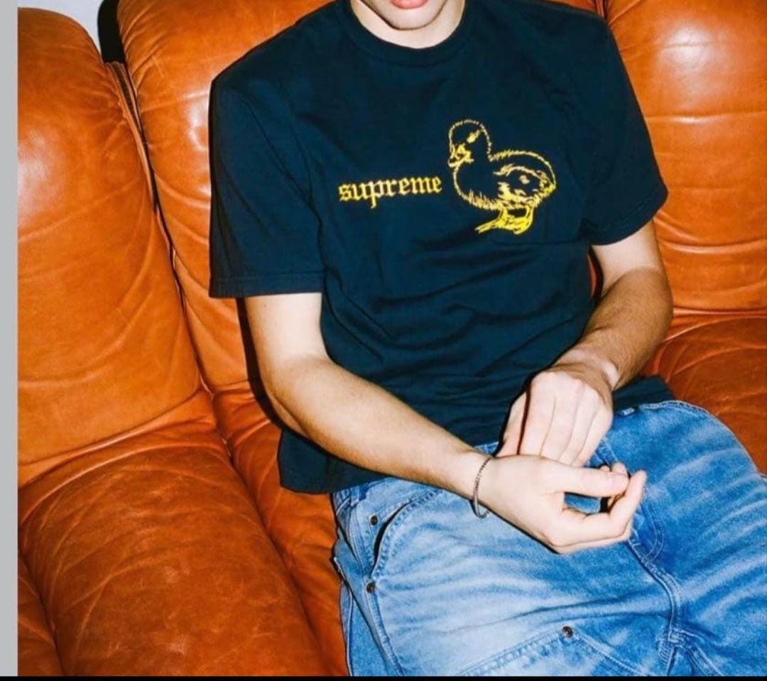 Supreme duck tee navy シュプリーム ダック Tシャツ Ｌ