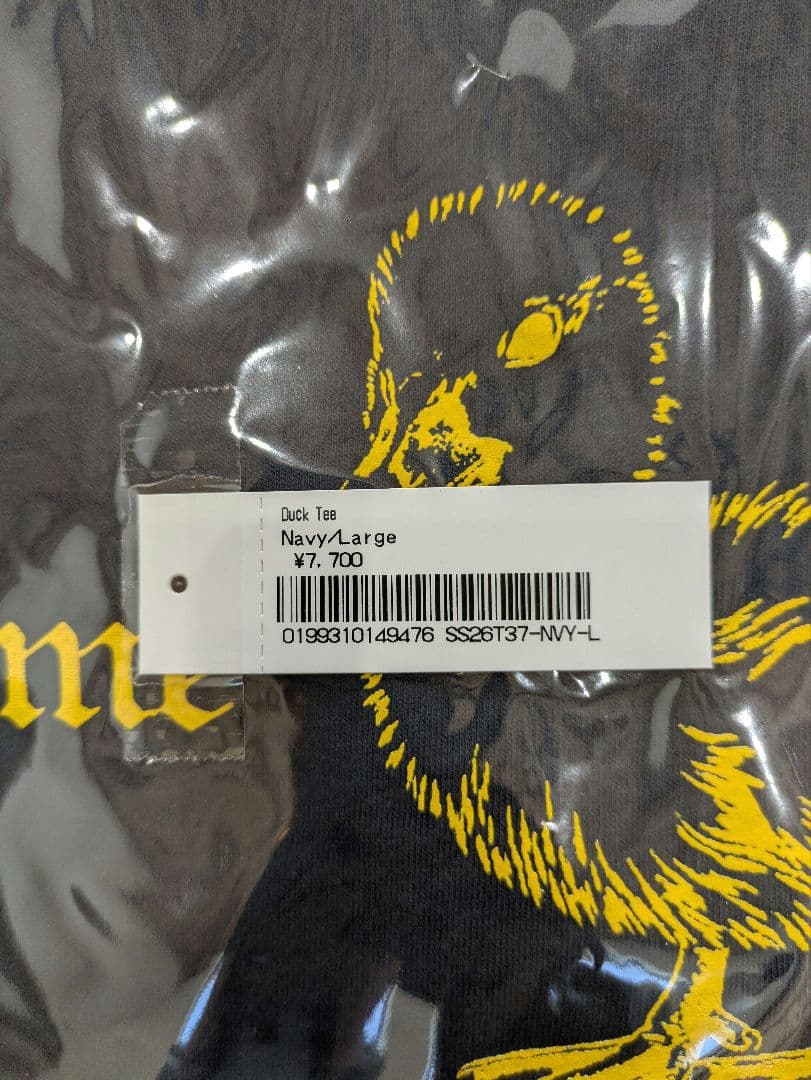 Supreme duck tee navy シュプリーム ダック Tシャツ Ｌ