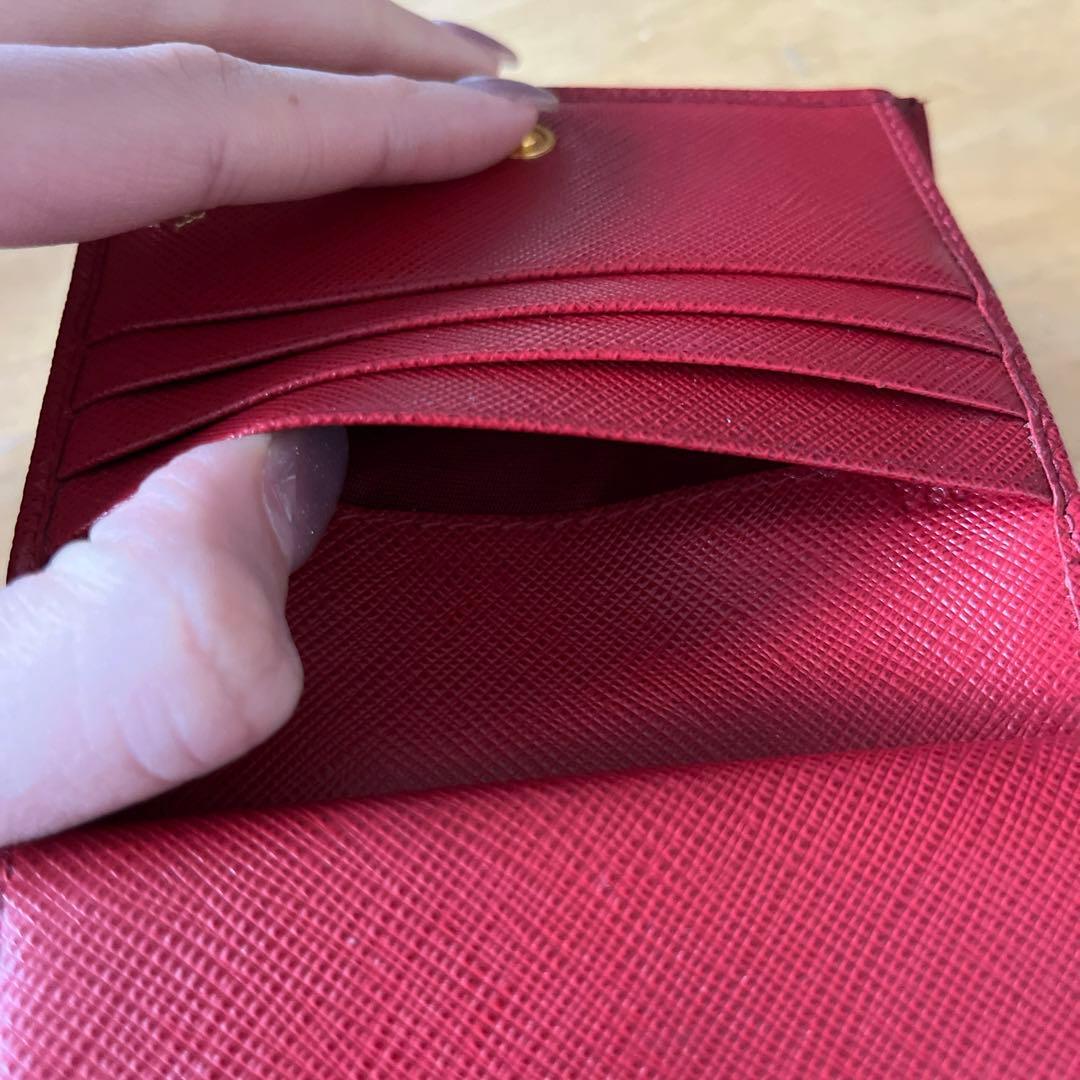 PRADA プラダ 二つ折り財布 サフィアーノレザー