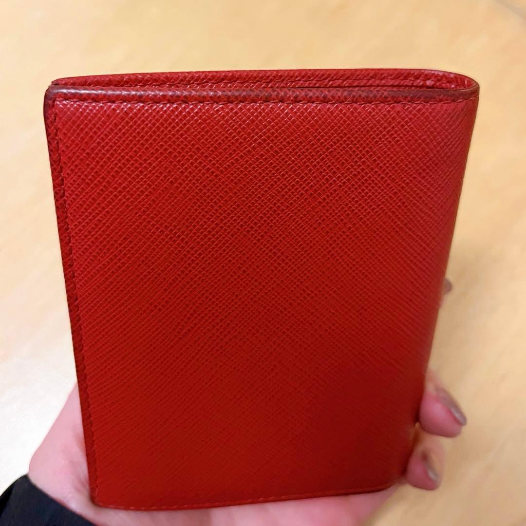 PRADA プラダ 二つ折り財布 サフィアーノレザー
