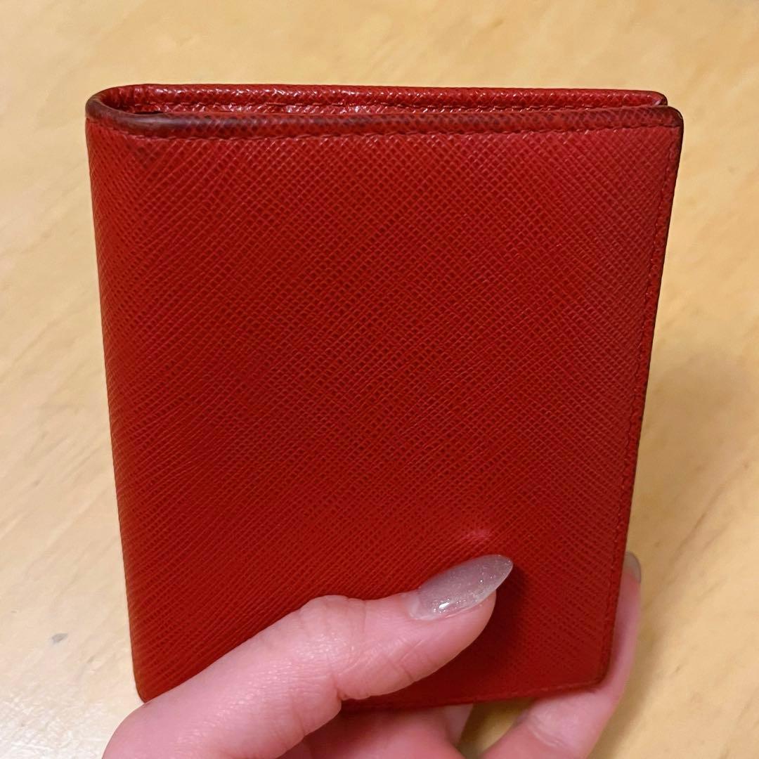 PRADA プラダ 二つ折り財布 サフィアーノレザー