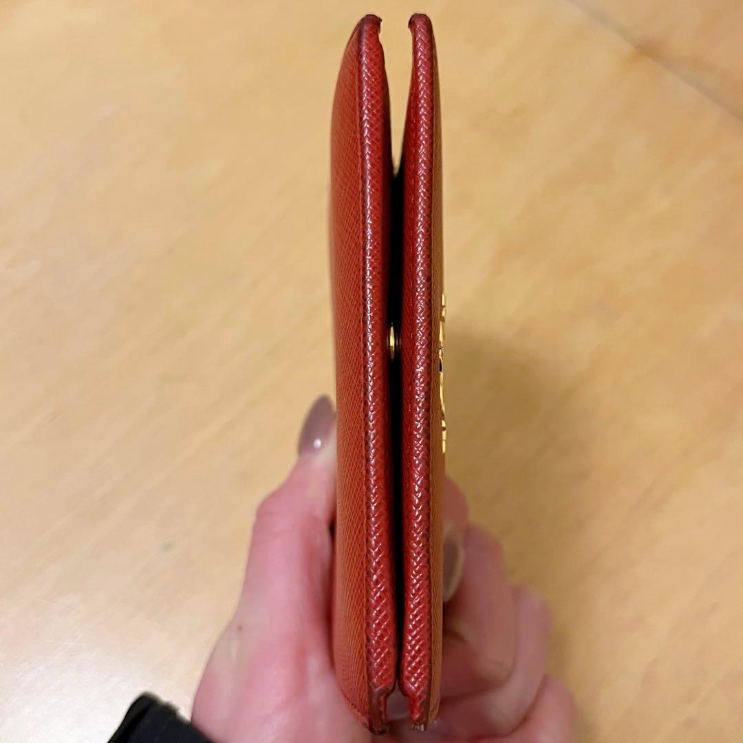 PRADA プラダ 二つ折り財布 サフィアーノレザー
