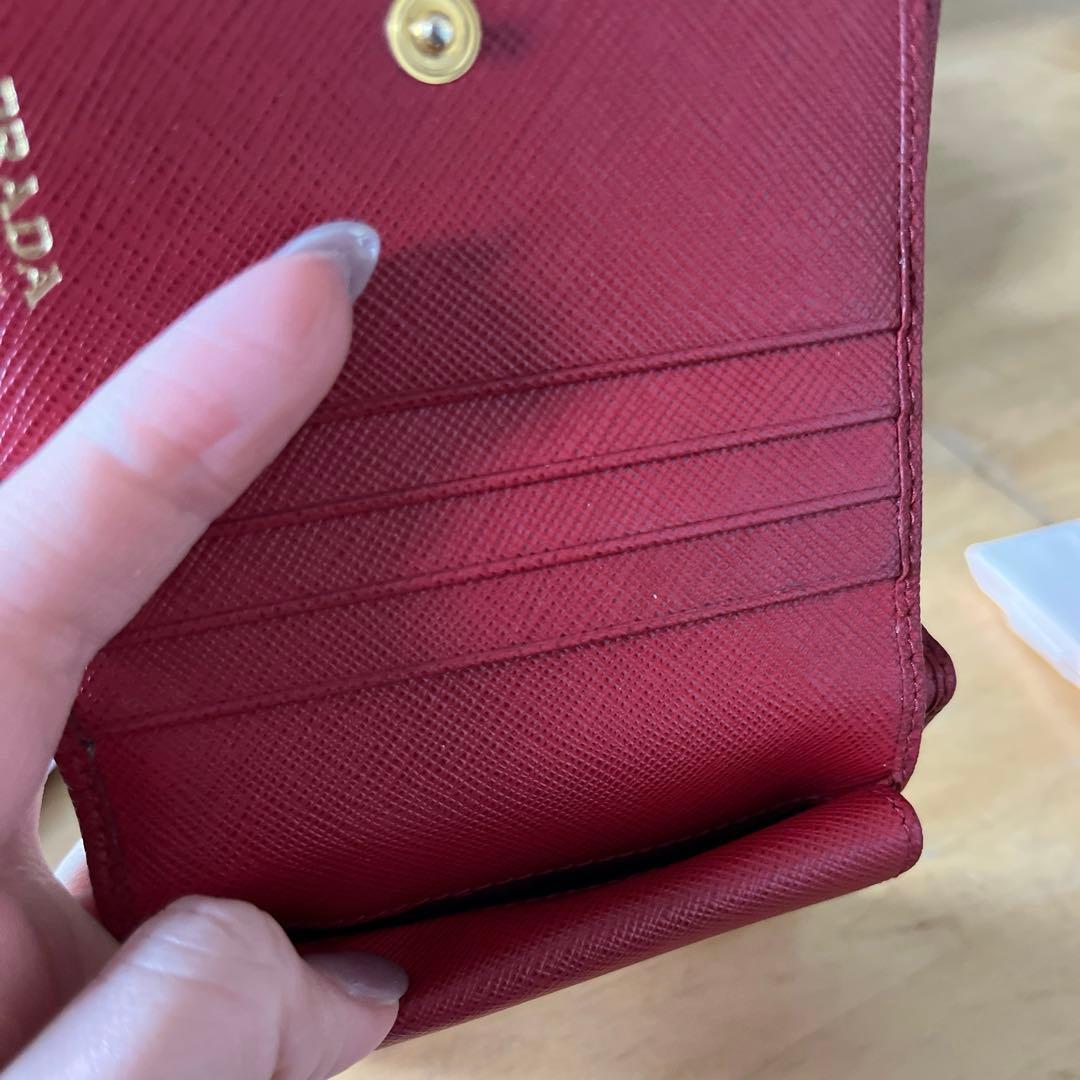 PRADA プラダ 二つ折り財布 サフィアーノレザー