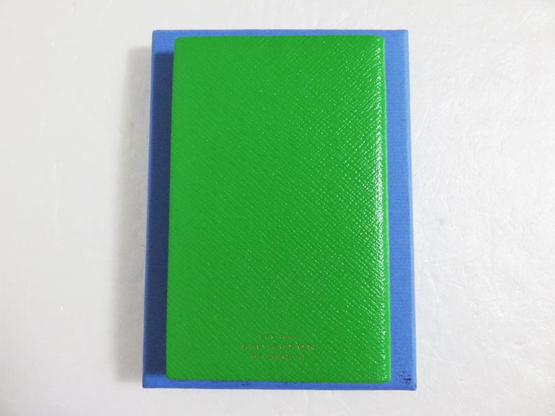 定価1.1万 新品 Smythson ノートブック グリーン PANAMA