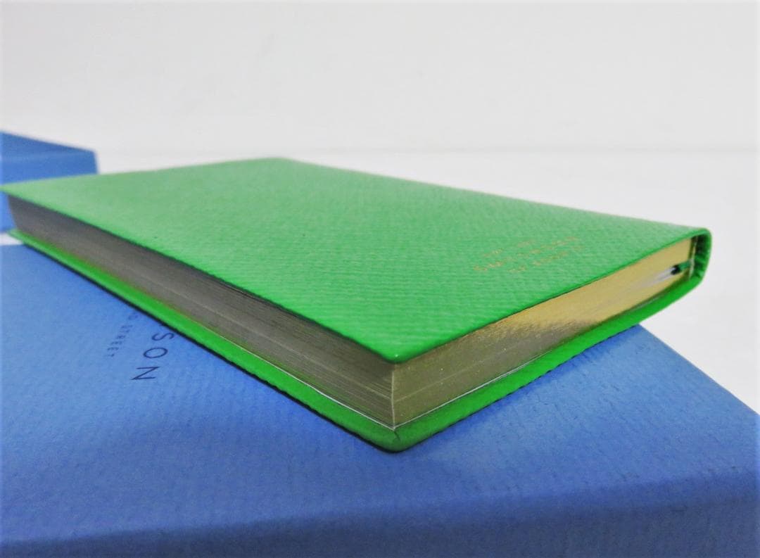 定価1.1万 新品 Smythson ノートブック グリーン PANAMA