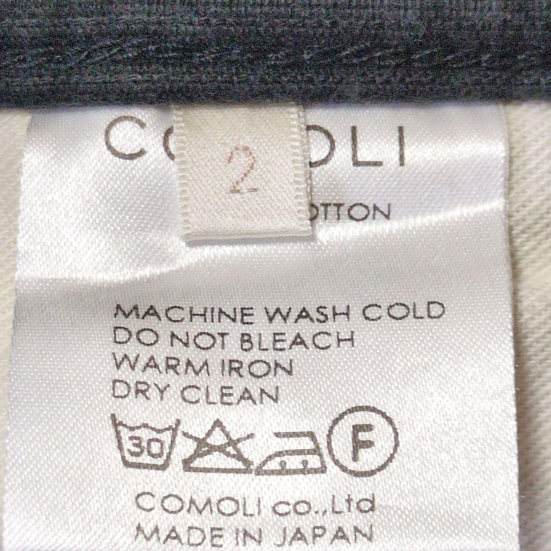 値下げ中1-10 COMOLI コモリ　コーデュロイパンツ　黒サイズ2
