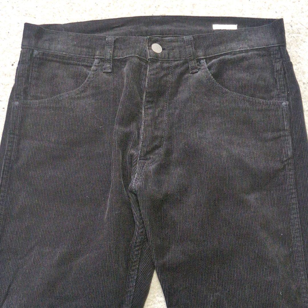 値下げ中1-10 COMOLI コモリ　コーデュロイパンツ　黒サイズ2