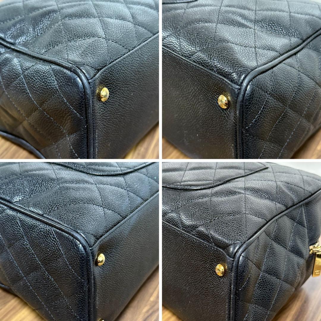 ⭐️美品⭐️CHANEL シャネル ボストン バッグ キャビアスキン ブラック