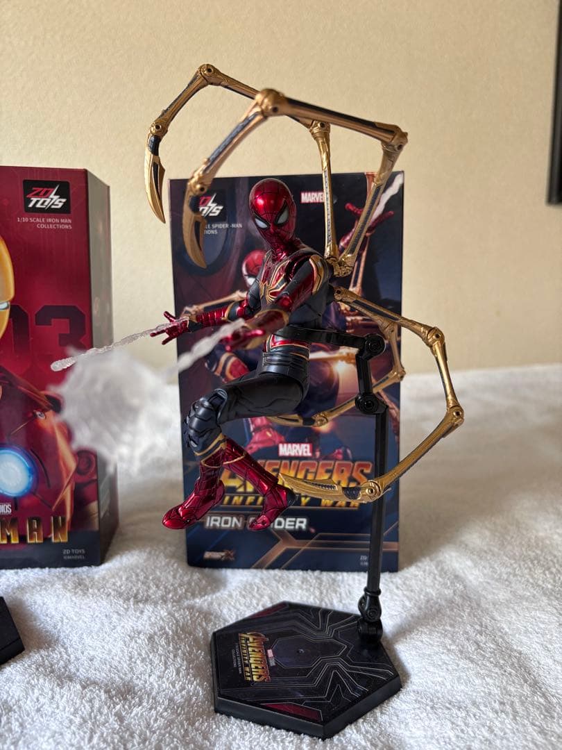 ZDtoysアイアンマン マーク3 & アイアンスパイダーマン フィギュアセット