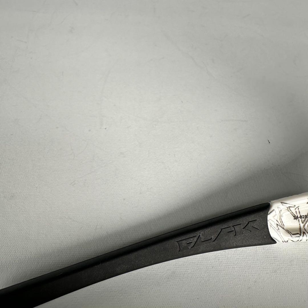 OAKLEY オークリー フラックジャケット サングラス ゴーストテキスト 白