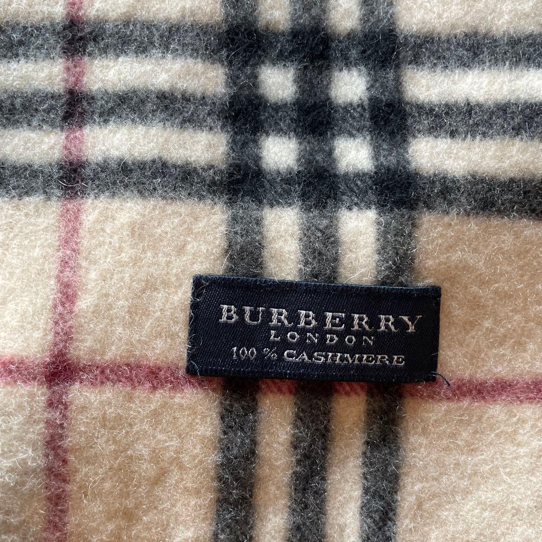 BURBERRYカシミヤ100％ ノバチェック　 マフラー
