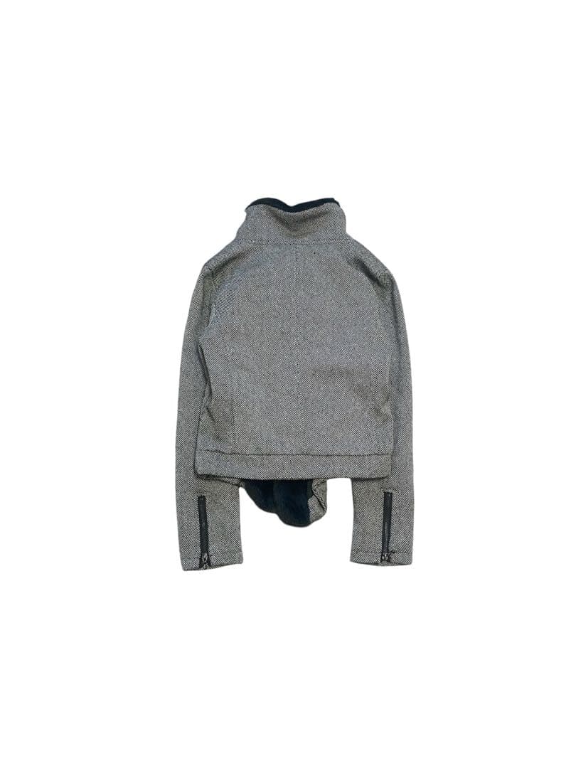 ジャケット・アウター 2000s Asymmetrical fur zip jacket