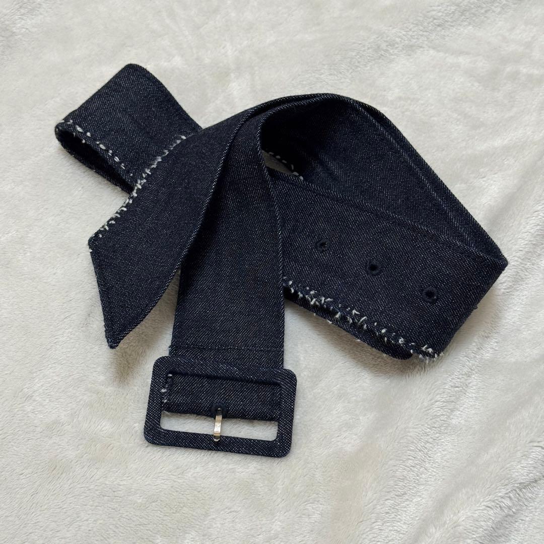 Ameri アメリ NEEDLE STRIPE DENIM PANTS 25 Ｍ