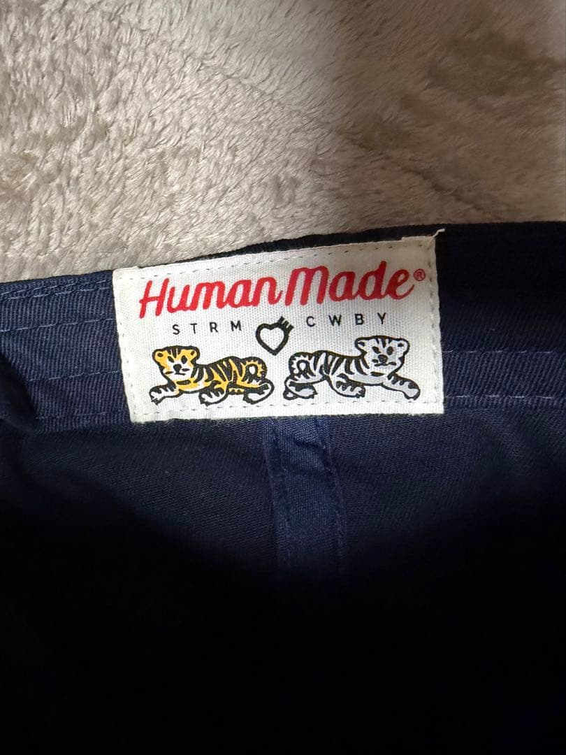 HUMAN MADE ネイビー キャップ ハートロゴ
