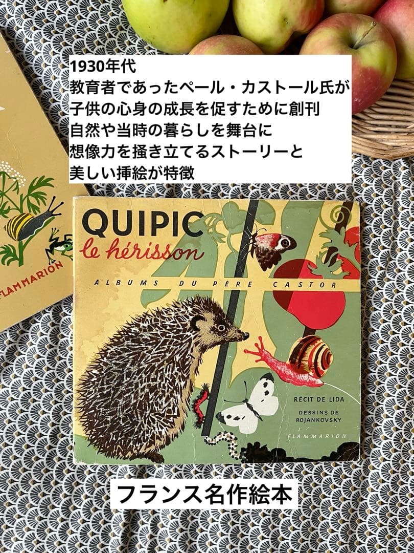 SALE希少フランス名作1900年代カストール絵本動物自然昆虫鳥イラスト挿絵植物