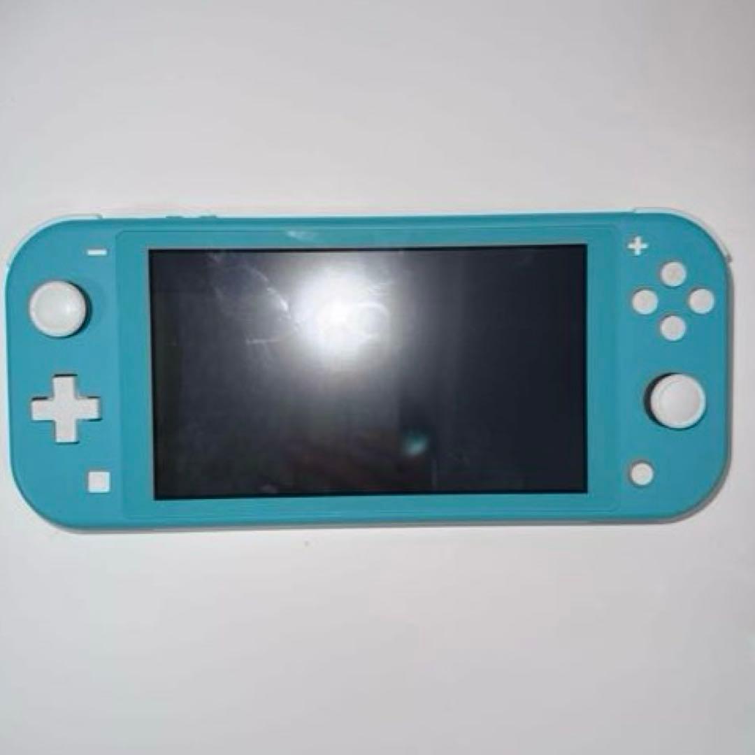 ぽて様　Nintendo Switchライト ターコイズ 箱 純正充電器付き