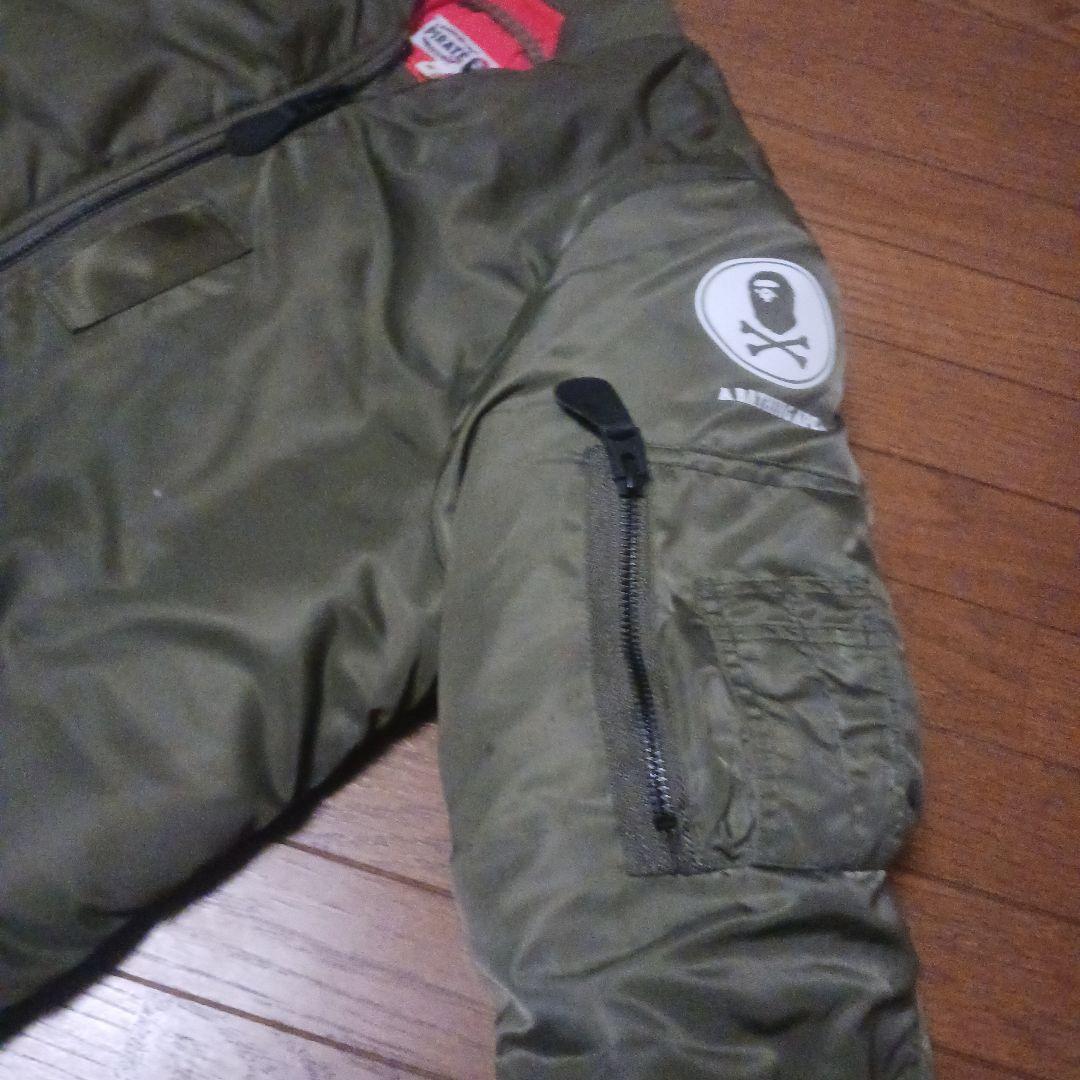 再出品！早い者勝ち【美品、送料込み】A BATHING APE MA-1タイプ