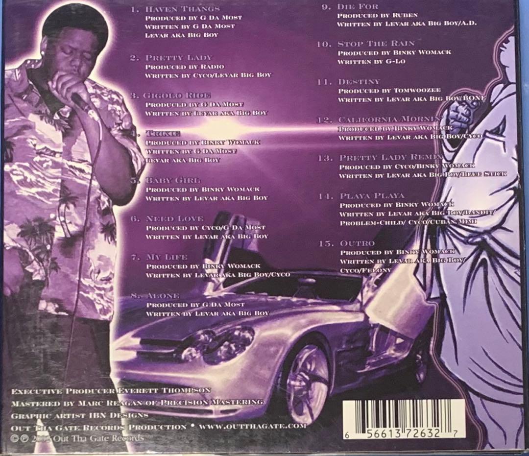 Big Boy Levar カンザスG歌物 G-RAP G-FUNK R&B