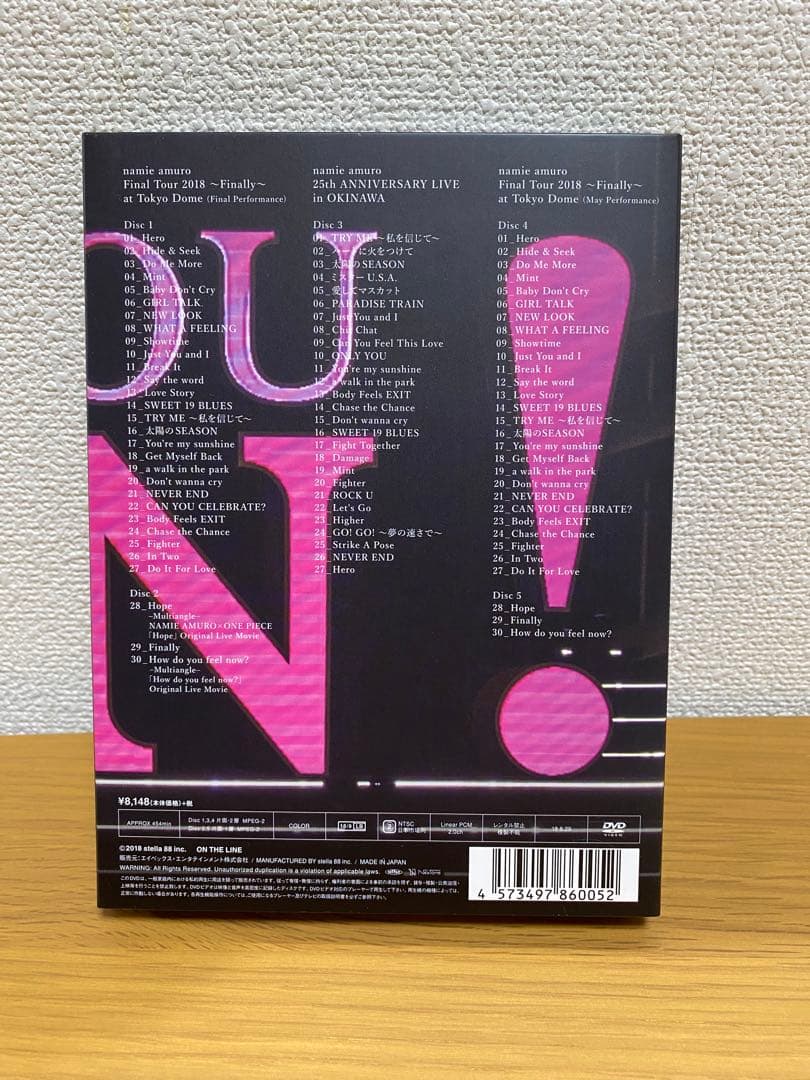 安室奈美恵Final Tour 2018〜Finally〜初回盤DVD5枚組