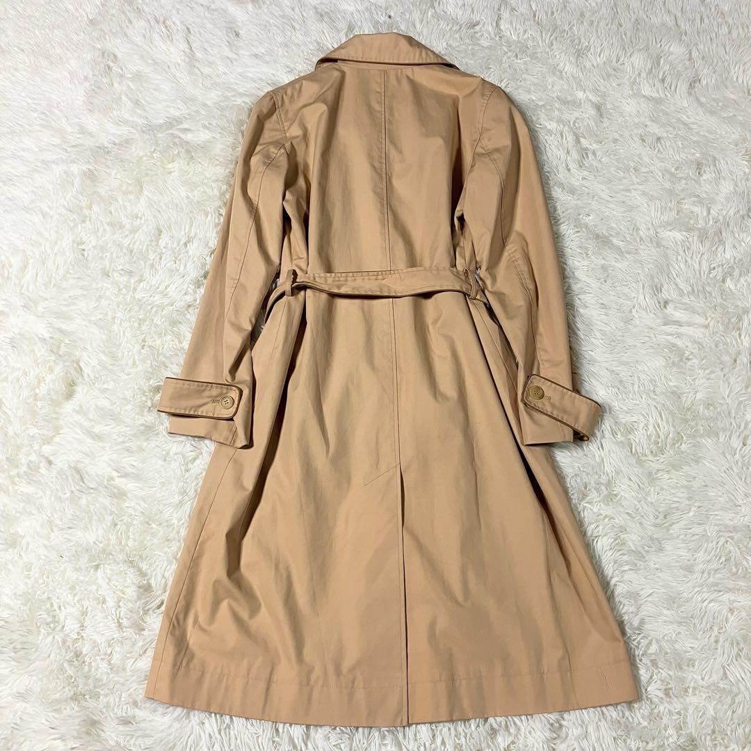 極美品 ブルックスブラザーズ トレンチコート Aライン リボン付き ベージュ S