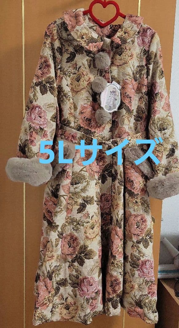 しまむら くる実 コラボ ノエルドメモワール ロングコート 5L ベージュ