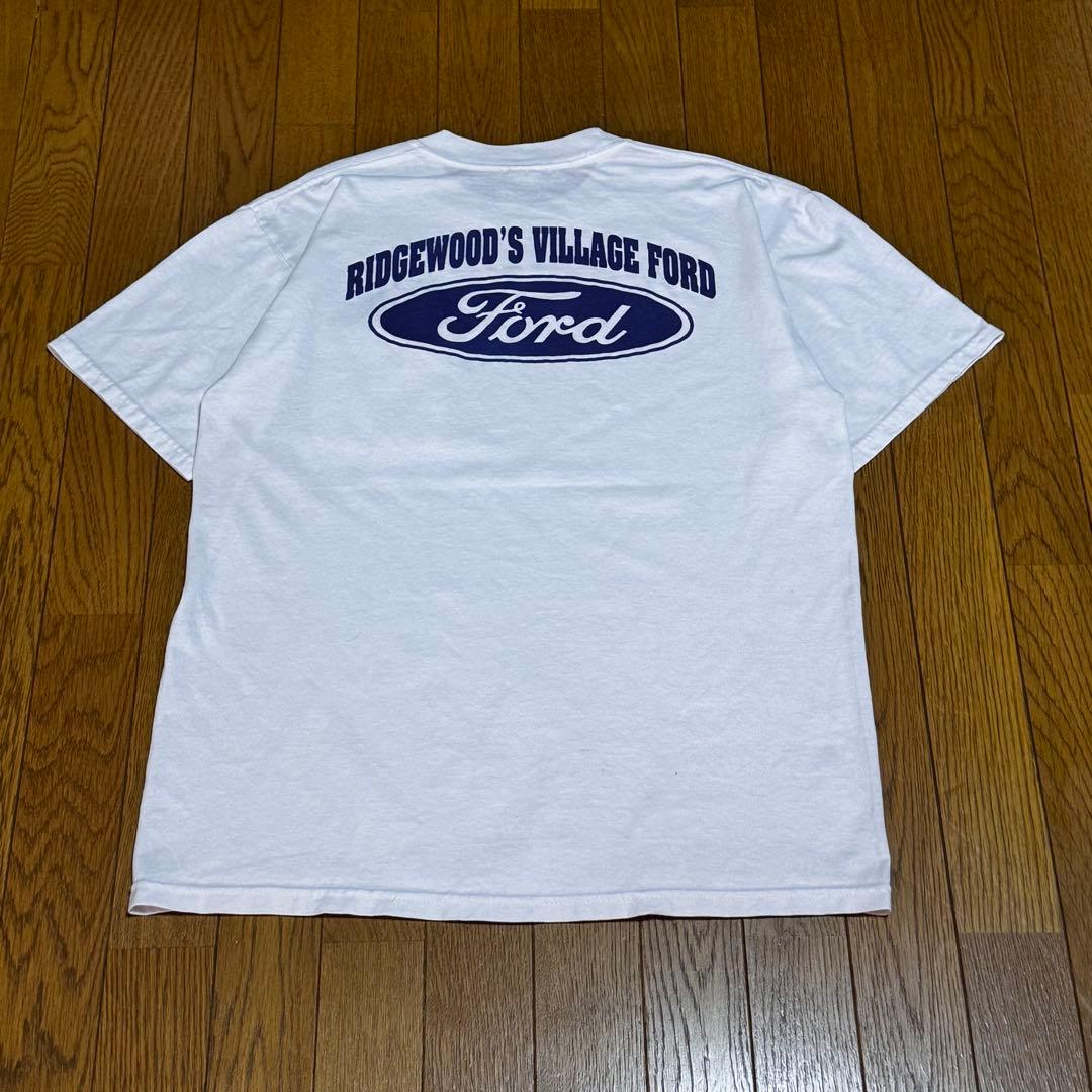 FORD Pocket TEE 両面プリント 希少 ロゴ archive 白 L