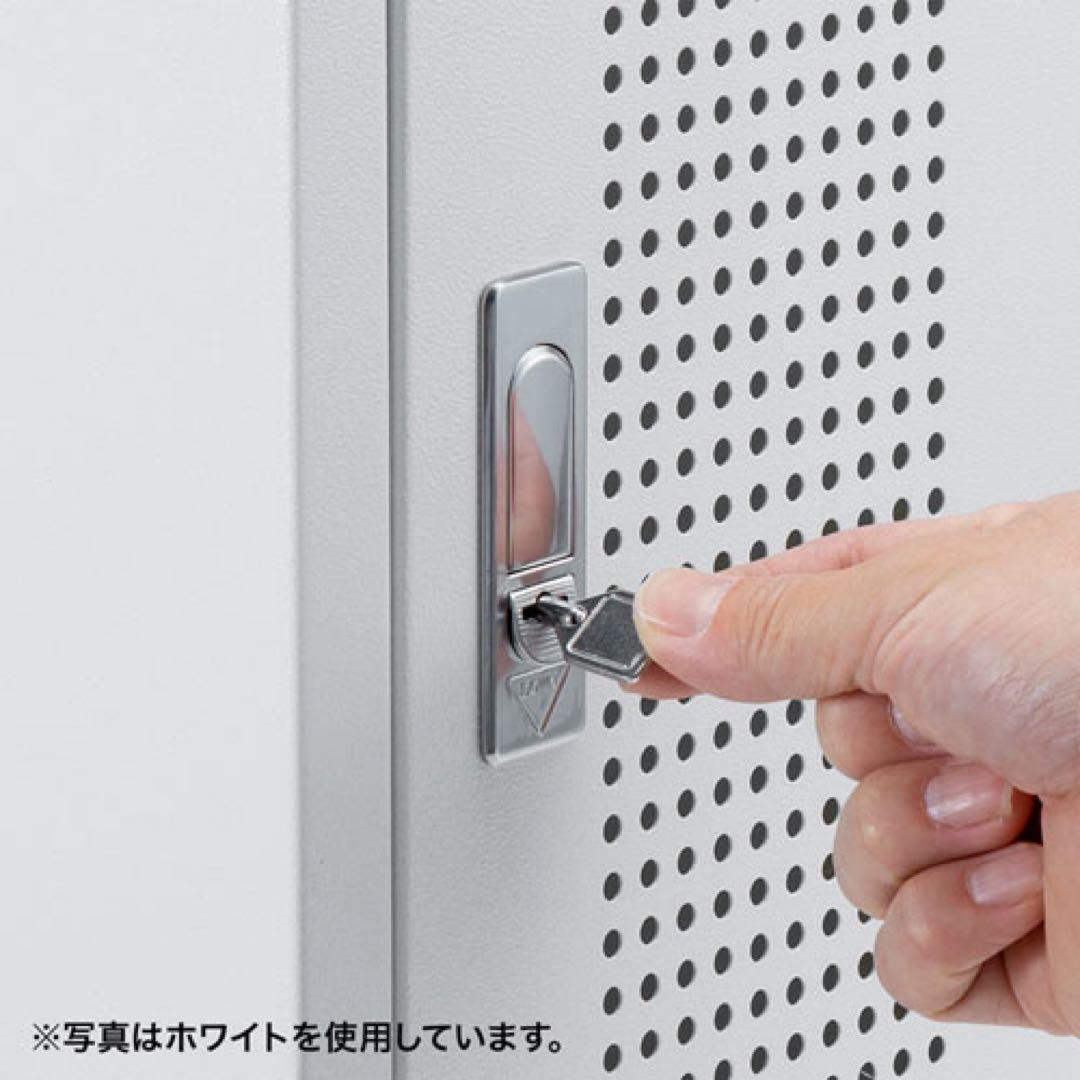 新品未開封】キャスター付きハブボックス(2Uブラック) CP-THBOX2UBK