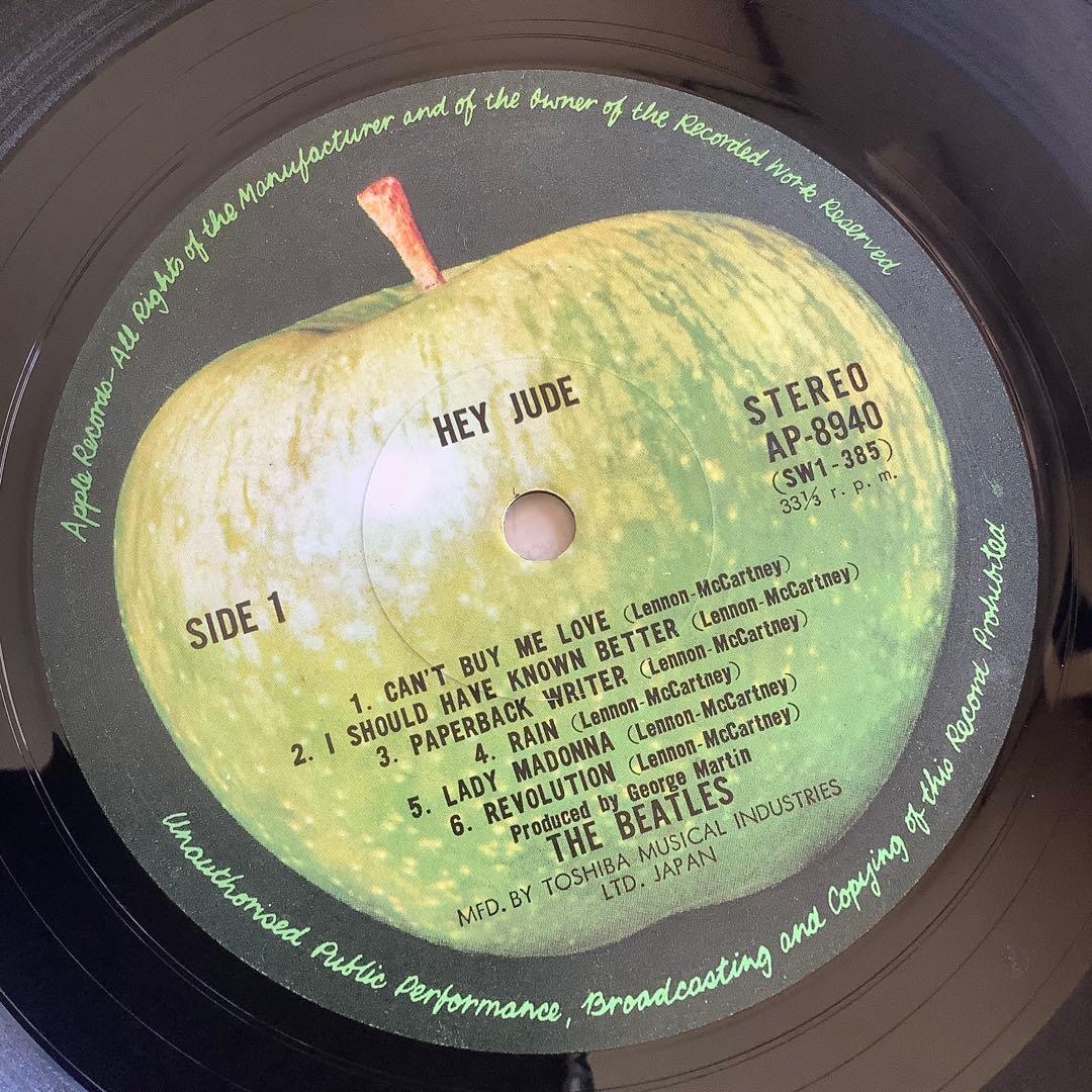 レコード極美! 1970年オリジナル 補充注文票付 HEY JUDE ビートルズ
