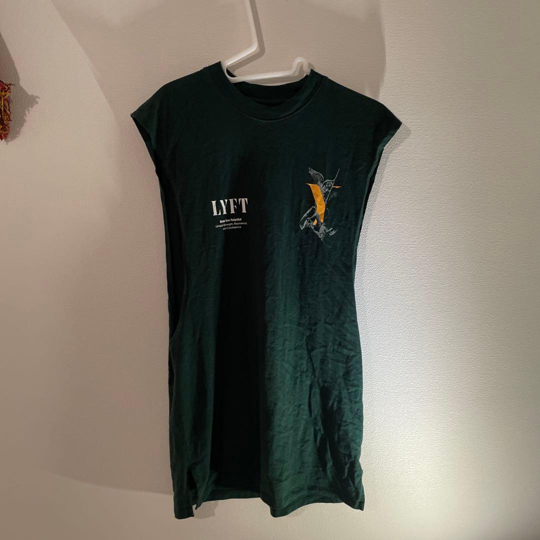 トップス LYFT STATUE Y LOOSE TANKTOP - GREEN
