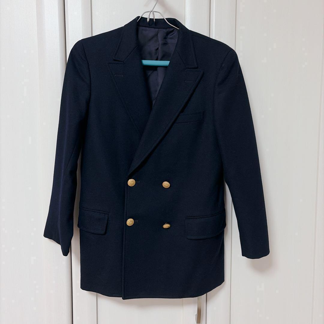 VAN Jacket 紺ブレ ダブル テーラードジャケット 金ボタン 842