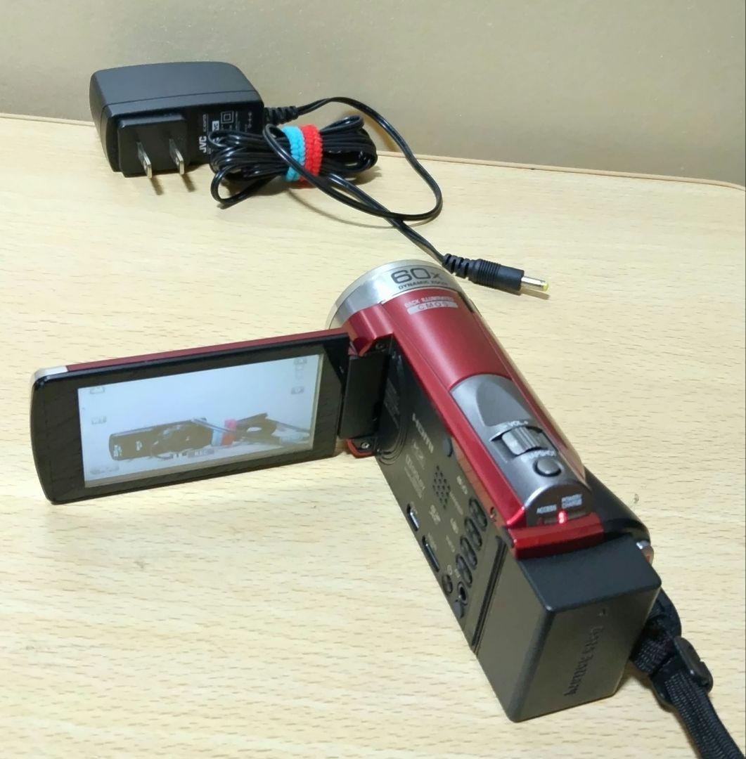 JVC GZ-HM177-R ビデオカメラ 60倍ズーム