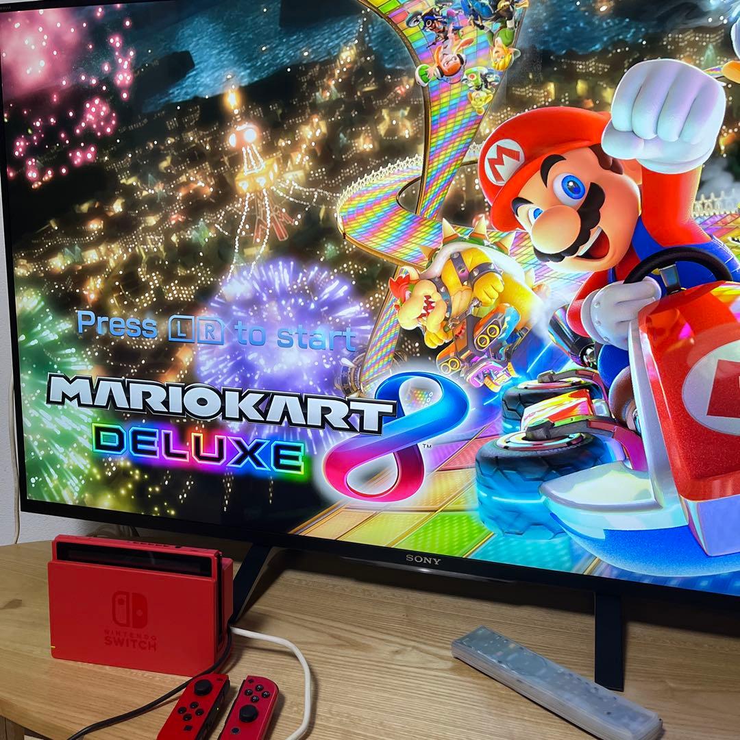 動作確認済　Nintendo Switch本体 マリオレッド×ブルー スイッチ