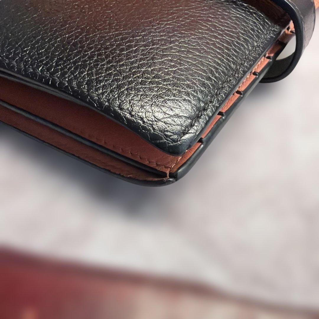 LOEWE レザー二つ折り財布