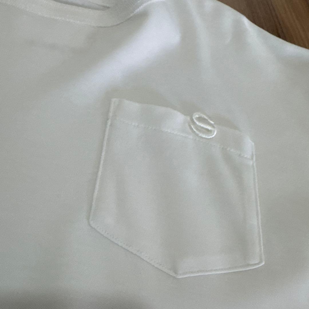 sacai ホワイト Tシャツ コットン100% ポケット付き