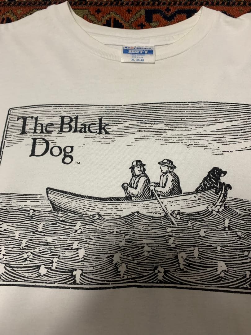 希少 USA製 90s the black dog tシャツ シングルステッチ